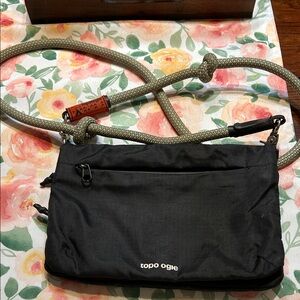 Topologie Black Crossbody Bag